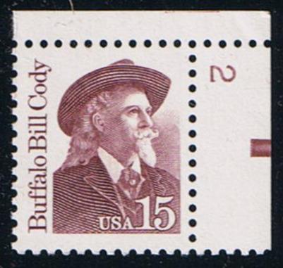 # 2177a (1990) Cody, Claret, OA tag, DG, perf 11 - Plt sgl, UR #2, MNH