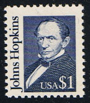 # 2194b (1990) Hopkins, Deep Blue, OA tag, DG, perf 11 - Sgl, MNH