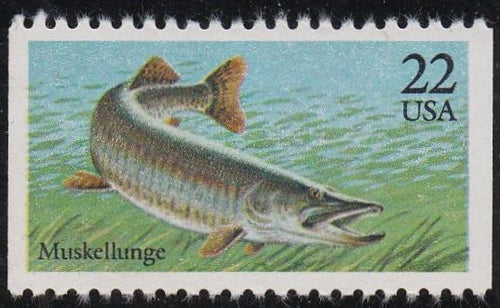 # 2205 (1986) Fish, Muskie - Bklt sgl, MNH