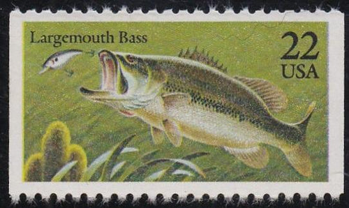 # 2207 (1986) Fish, Bass - Bklt sgl, MNH