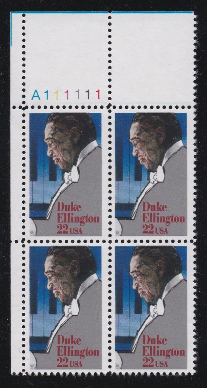 # 2211 (1986) Ellington - PB, UL #A111111, MNH