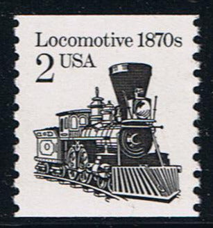 # 2226a (1987) 1870's Locomotive, DG, Not Tag - Coil sgl, MNH