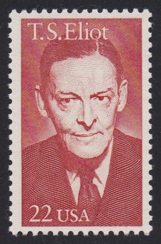 # 2239 (1986) TS Eliot - Sgl, MNH