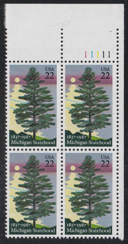 # 2246 (1987) Michigan - PB, UR #11111, MNH