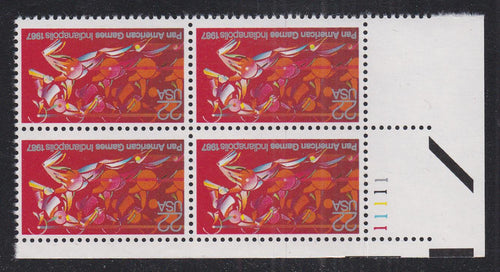 # 2247 (1987) Pan AM Games - PB, LR #11111, MNH
