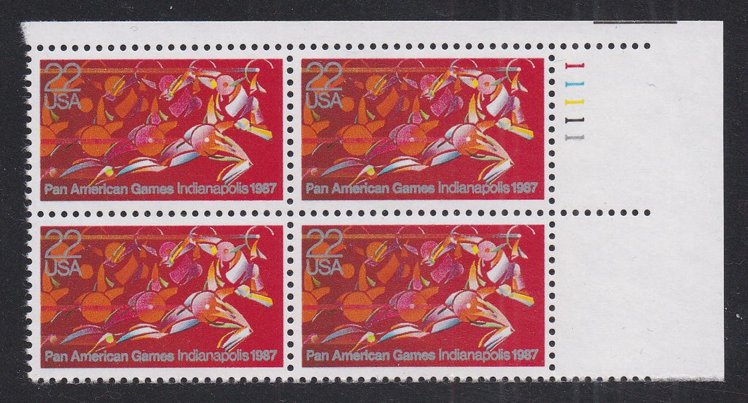 # 2247 (1987) Pan AM Games - PB, UR #11111, MNH
