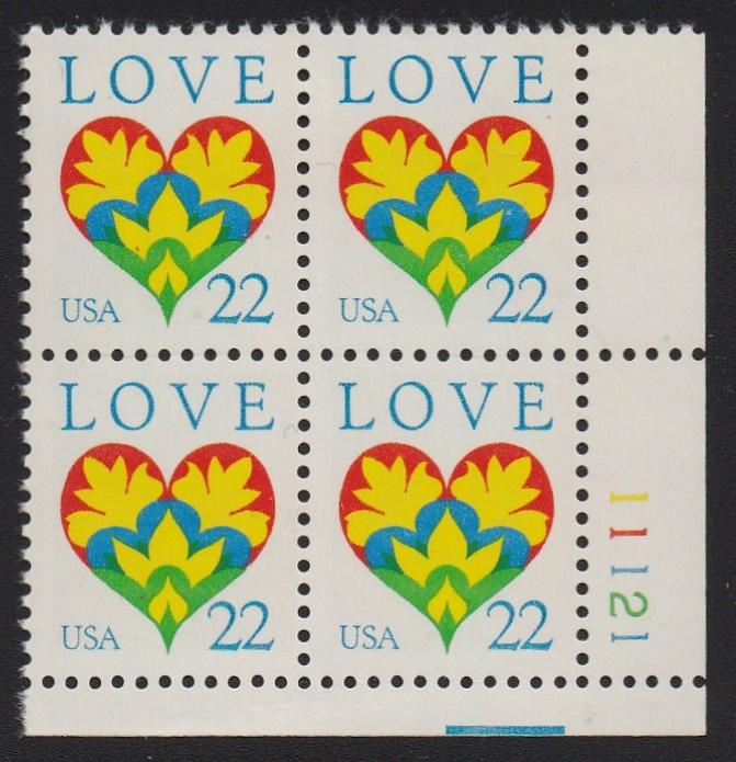 # 2248 (1987) Love - PB, LR #11121, MNH