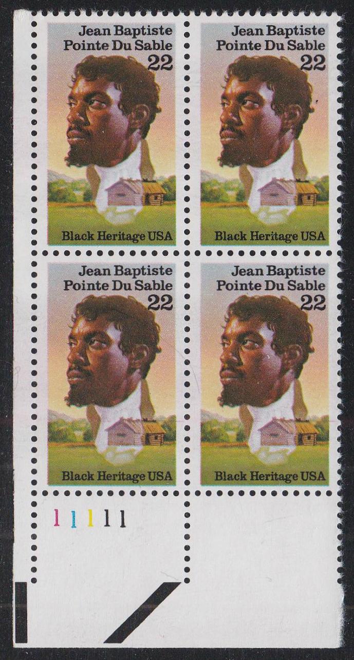 # 2249 (1987) Du Sable - PB, LL #11111, MNH