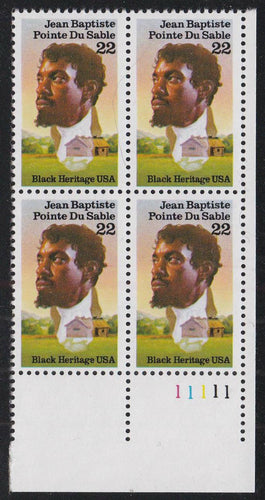 # 2249 (1987) Du Sable - PB, LR #11111, MNH