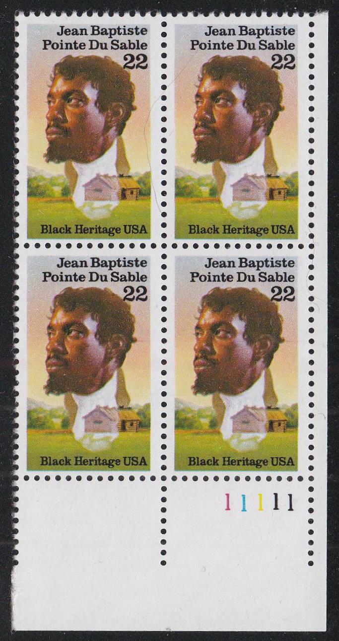 # 2249 (1987) Du Sable - PB, LR #11111, MNH