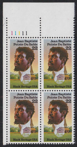 # 2249 (1987) Du Sable - PB, UL #11111, MNH