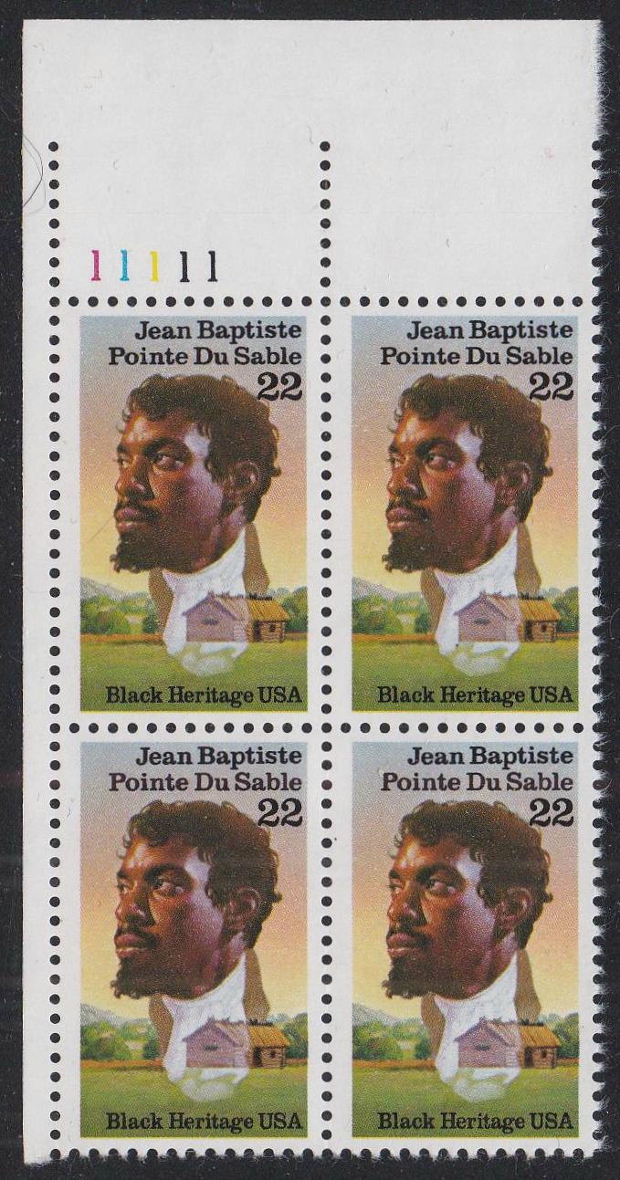 # 2249 (1987) Du Sable - PB, UL #11111, MNH