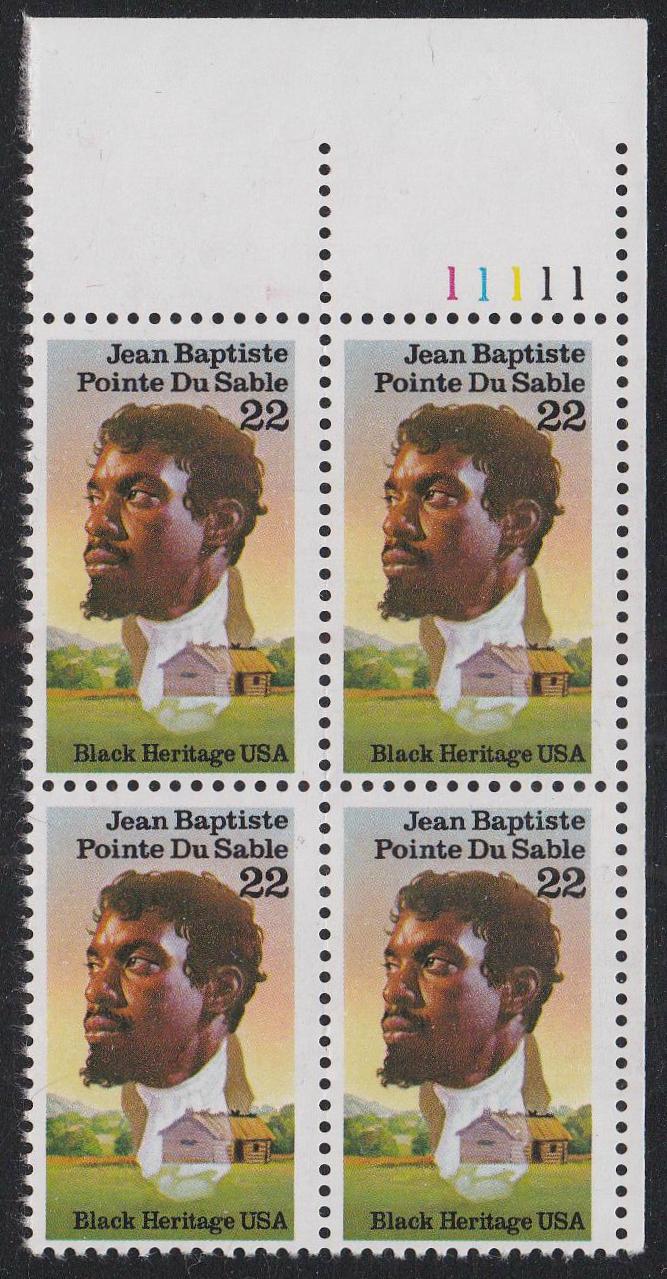 # 2249 (1987) Du Sable - PB, UR #11111, MNH