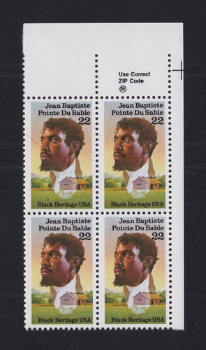 # 2249 (1987) Du Sable - Zip BK/4, UR, MNH