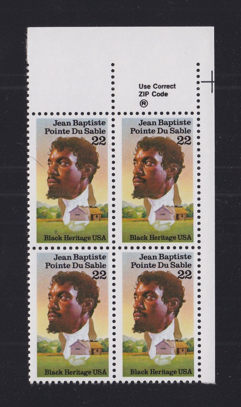 # 2249 (1987) Du Sable - Zip BK/4, UR, MNH