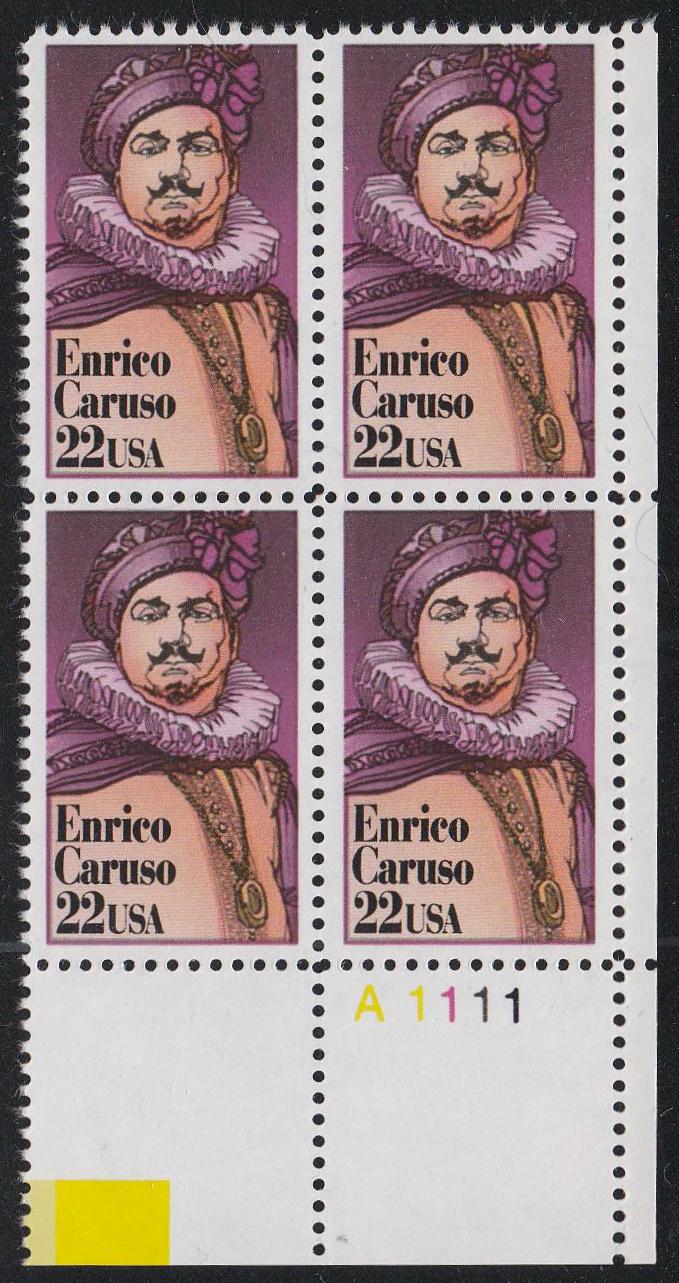 # 2250 (1987) Caruso - PB, LR #A1111, MNH