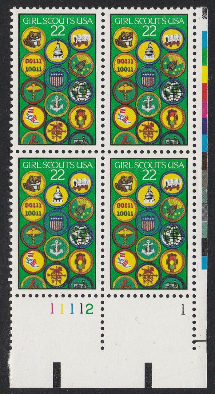 # 2251 (1987) Girl Scouts - PB, LR #11112-1, XF MNH