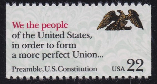 # 2356 (1987) Constitution Preamble, People - Bklt sgl, MNH