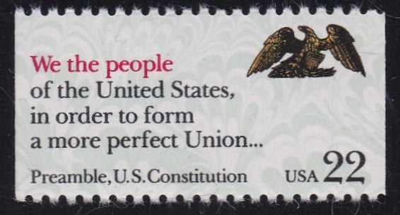 # 2356 (1987) Constitution Preamble, People - Bklt sgl, MNH