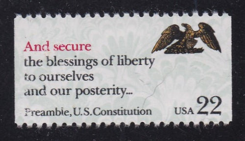 # 2358 (1987) Constitution Preamble, Secure - Bklt sgl, MNH
