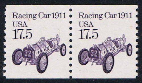 # 2262 (1988) 1911 Racing Car, Block Tagged - Coil pr, MNH