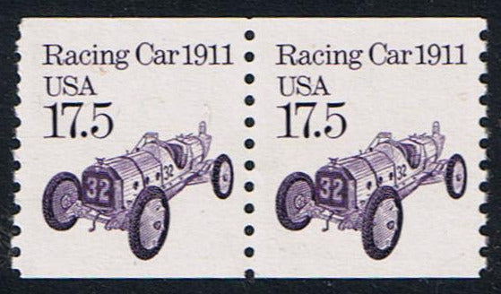 # 2262 (1988) 1911 Racing Car, Block Tagged - Coil pr, MNH