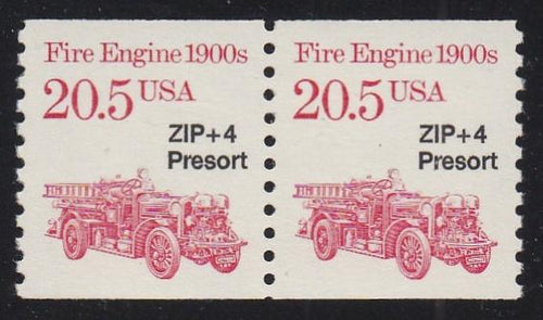 # 2264 (1988) 1900's Fire Engine, Not Tagged - Coil pr, MNH