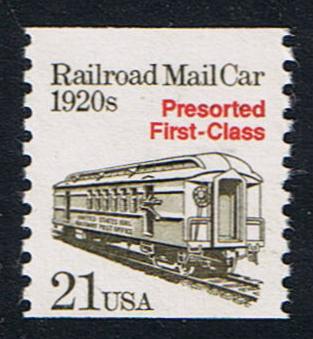 # 2265 (1988) 1920's Railroad Mailcar, Not Tagged - Coil sgl, MNH