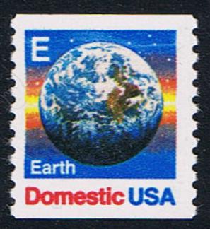 # 2279 (1988) 'E', Earth, Block Tag - Coil sgl, MNH