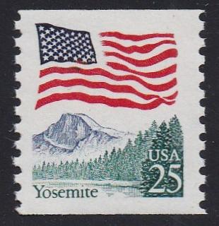 # 2280a (1989) Flag over Yosemite, MP Tagged - Coil sgl, MNH