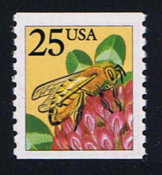 # 2281f (1988) Honeybee, Lg Sharp Block Tag - Coil sgl, MNH