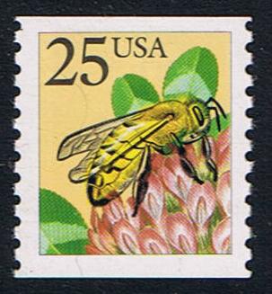 # 2281 (1988) Honeybee, Sm Block Tagged - Coil sgl, MNH