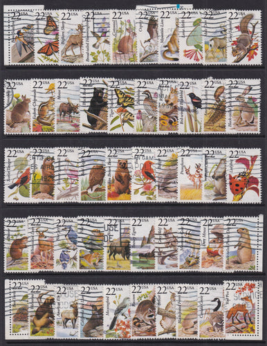 # 2286-2335 (1987) Wildlife - Sgls, Set/50, Used