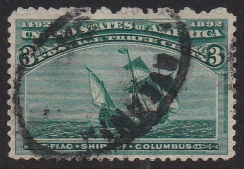 # 232 (1893) The Santa Maria - Sgl, Used [2]