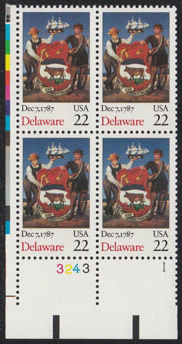 # 2336 (1987) Delaware - PB, LL #3243-1, MNH