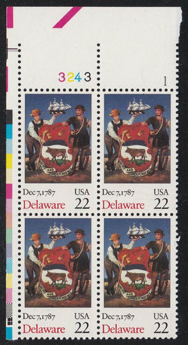 # 2336 (1987) Delaware - PB, UL #3243-1, MNH