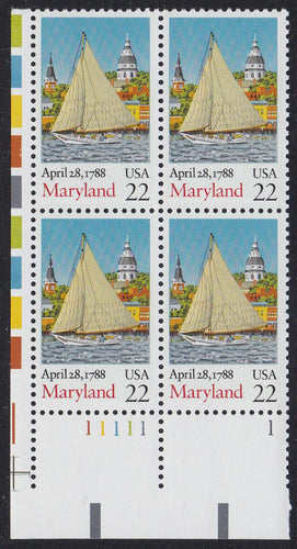 # 2342 (1988) Maryland - PB, LL #11111-1, MNH