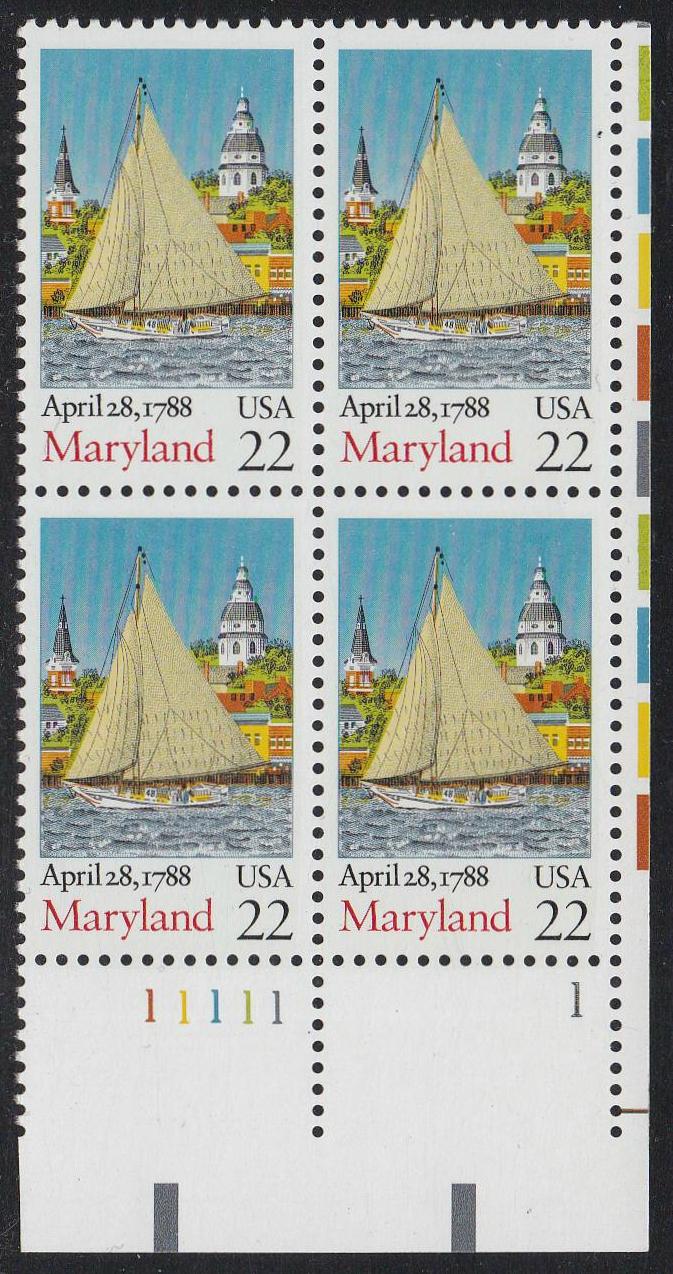 # 2342 (1988) Maryland - PB, LR #11111-1, MNH