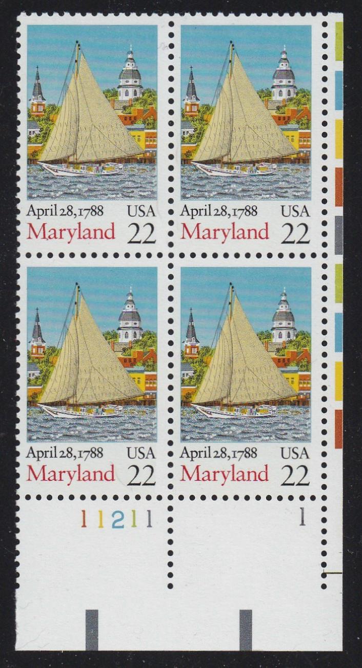 # 2342 (1988) Maryland - PB, LR #11211-1, MNH