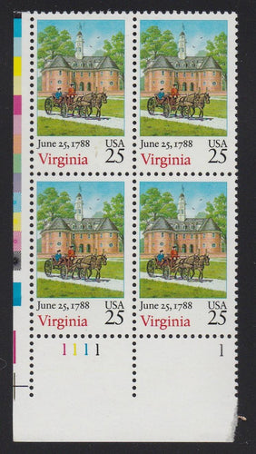 # 2345 (1988) Virginia - PB, LL #1111-1, MNH