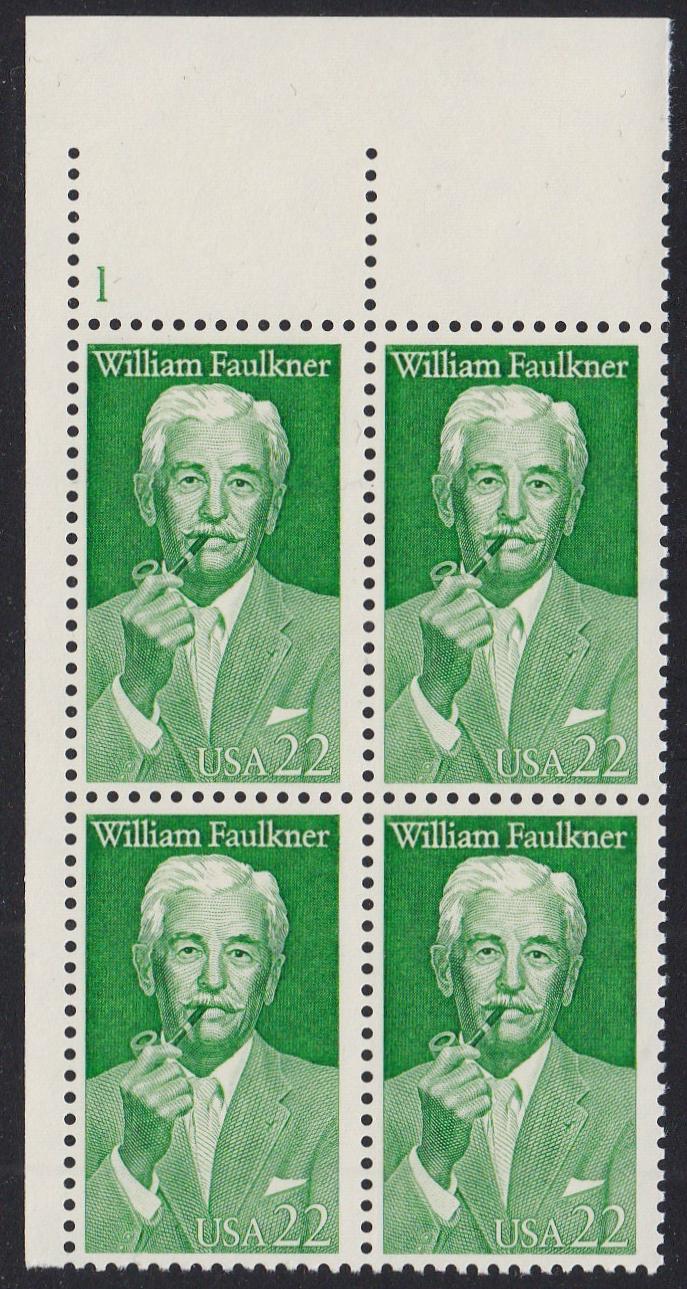 # 2350 (1987) Faulkner - PB, UL #1, MNH