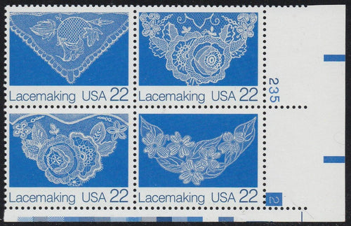 # 2351-54 (1987) Lacemaking - PB, LR #235-2, MNH