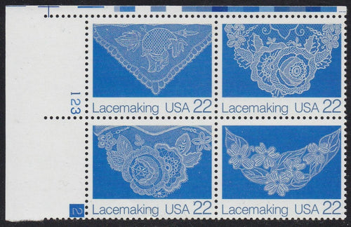 # 2351-54 (1987) Lacemaking - PB, UL #123-2, MNH