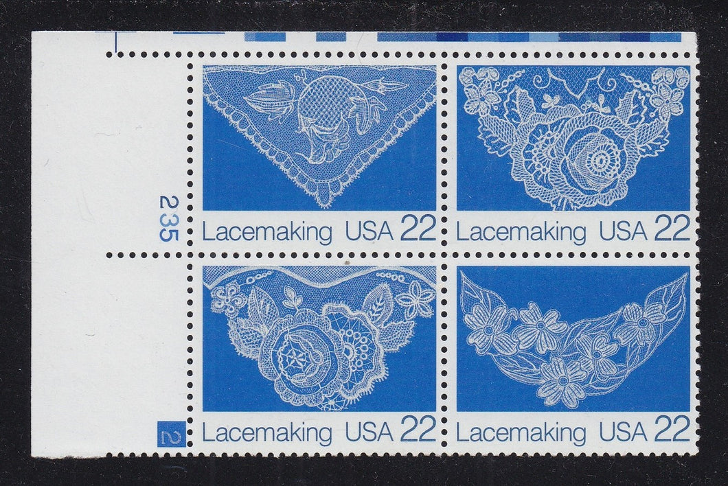 # 2351-54 (1987) Lacemaking - PB, UL #235-2, MNH