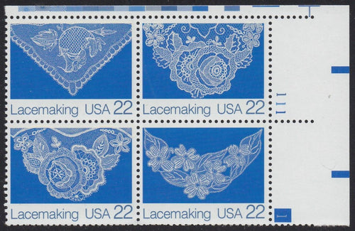 # 2351-54 (1987) Lace - PB, UR #111-1, MNH