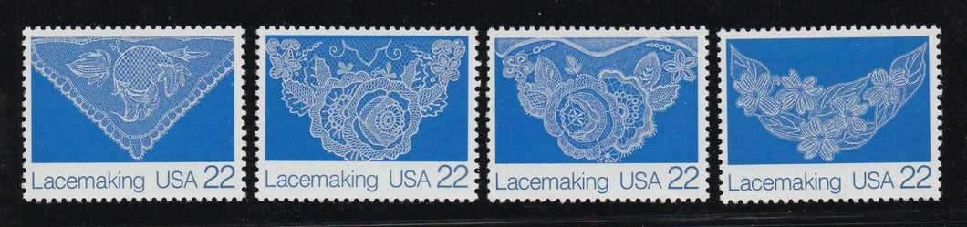 # 2351-54 (1987) Lacemaking - Sgls, Set/4, MNH