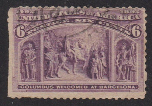 # 235 (1893) Columbus at Barcelona - Sgl, Used, faults [1]
