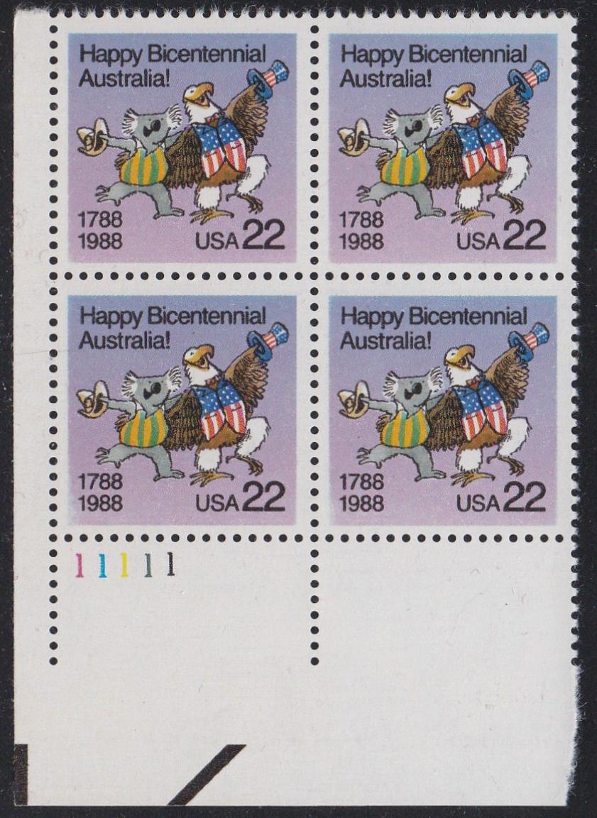 # 2370 (1988) Australia Bicentennial - PB, LL #11111, MNH