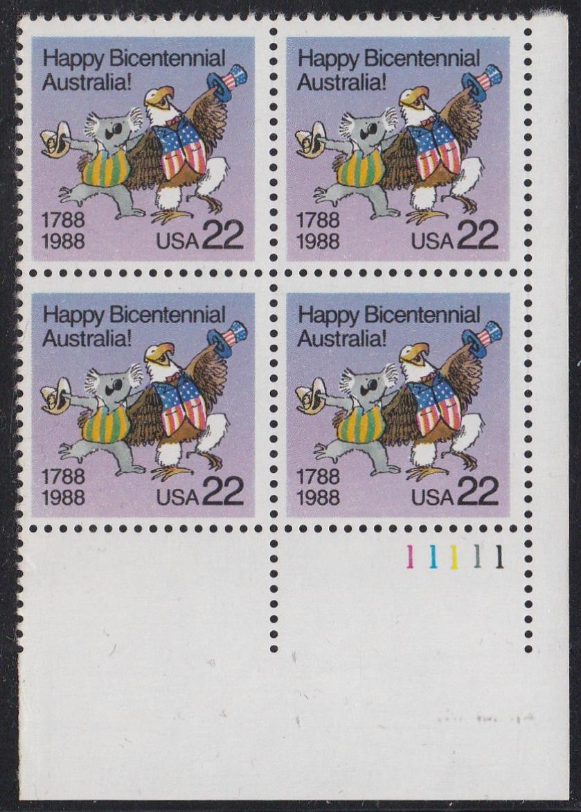 # 2370 (1988) Australia Bicentennial - PB, LR #11111, MNH
