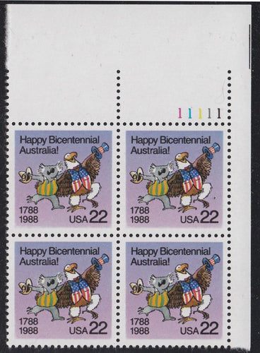 # 2370 (1988) Australia Bicentennial - PB, UR #11111, MNH